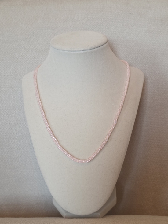 Nolan Miller Jewelry - Nolan Miller Pink Beaded Necklace Multi Strand Seed Bead Blush
